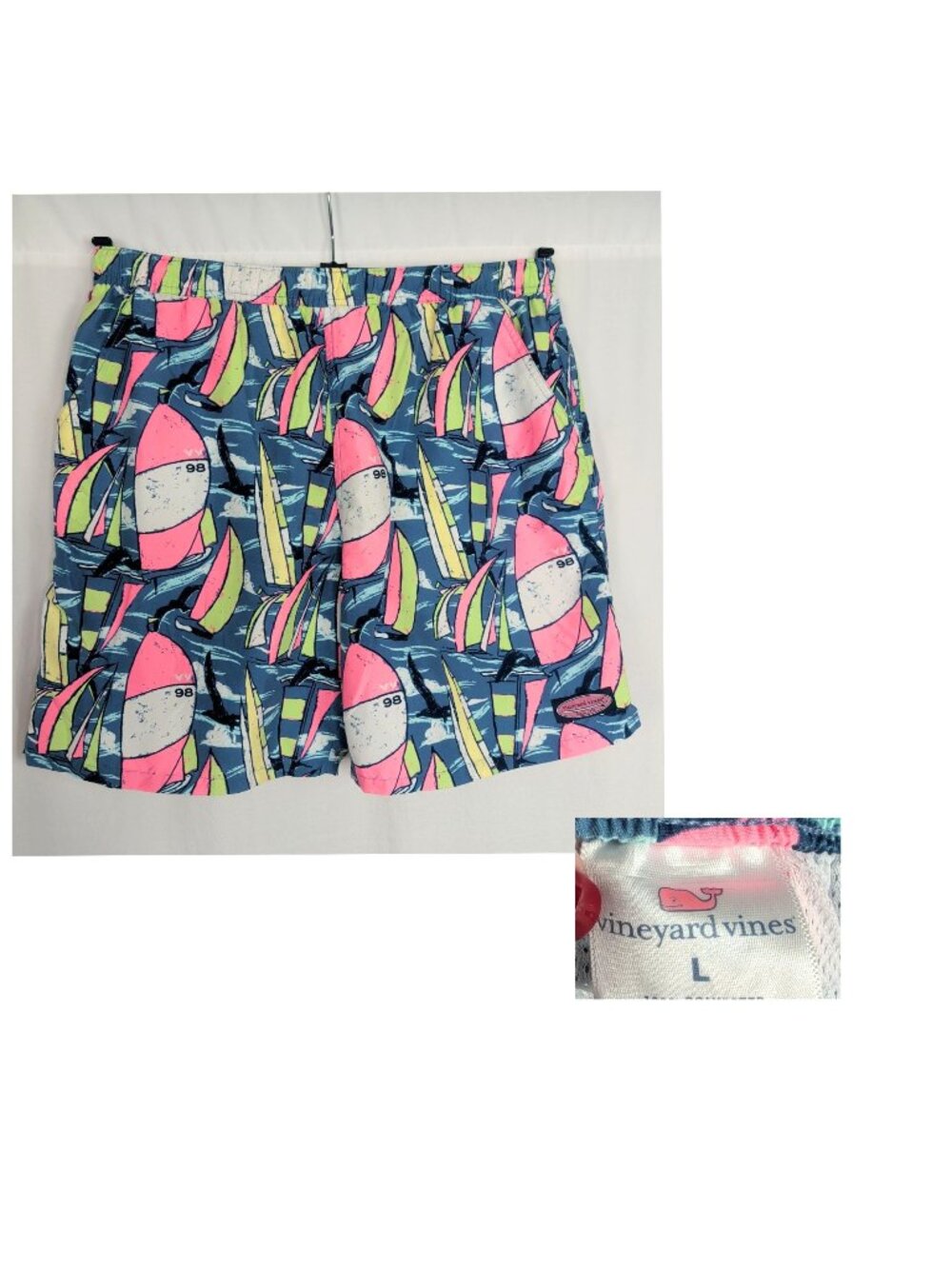 Vineyard Vines Swim Shorts Large Sailboats